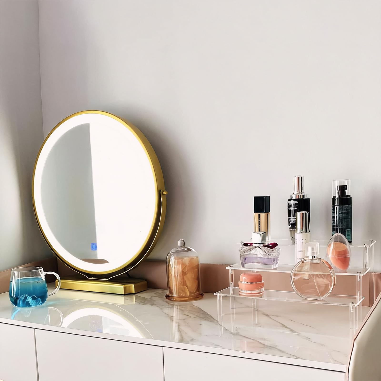 AZEAM clear acrylic collection display shelf showcases items attractively.