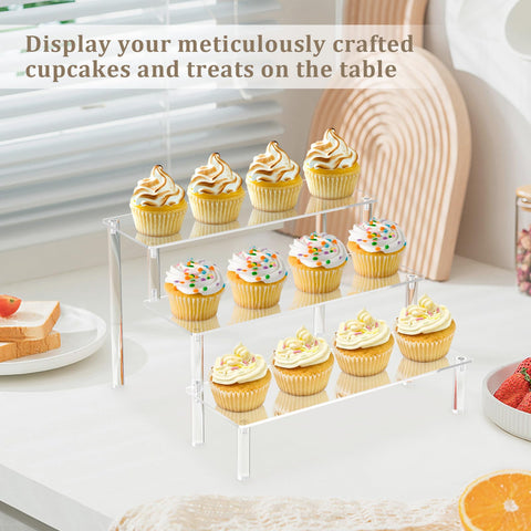 AZEAM cosmetics display riser keeps makeup accessible and organized.