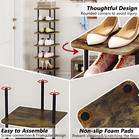 AZERPIAN black and rustic brown finish adds modern style to closets.