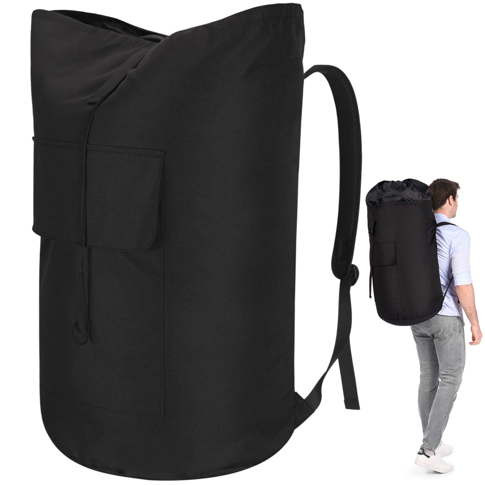 Ãzhido backpack laundry bag with extendable top for extra capacity