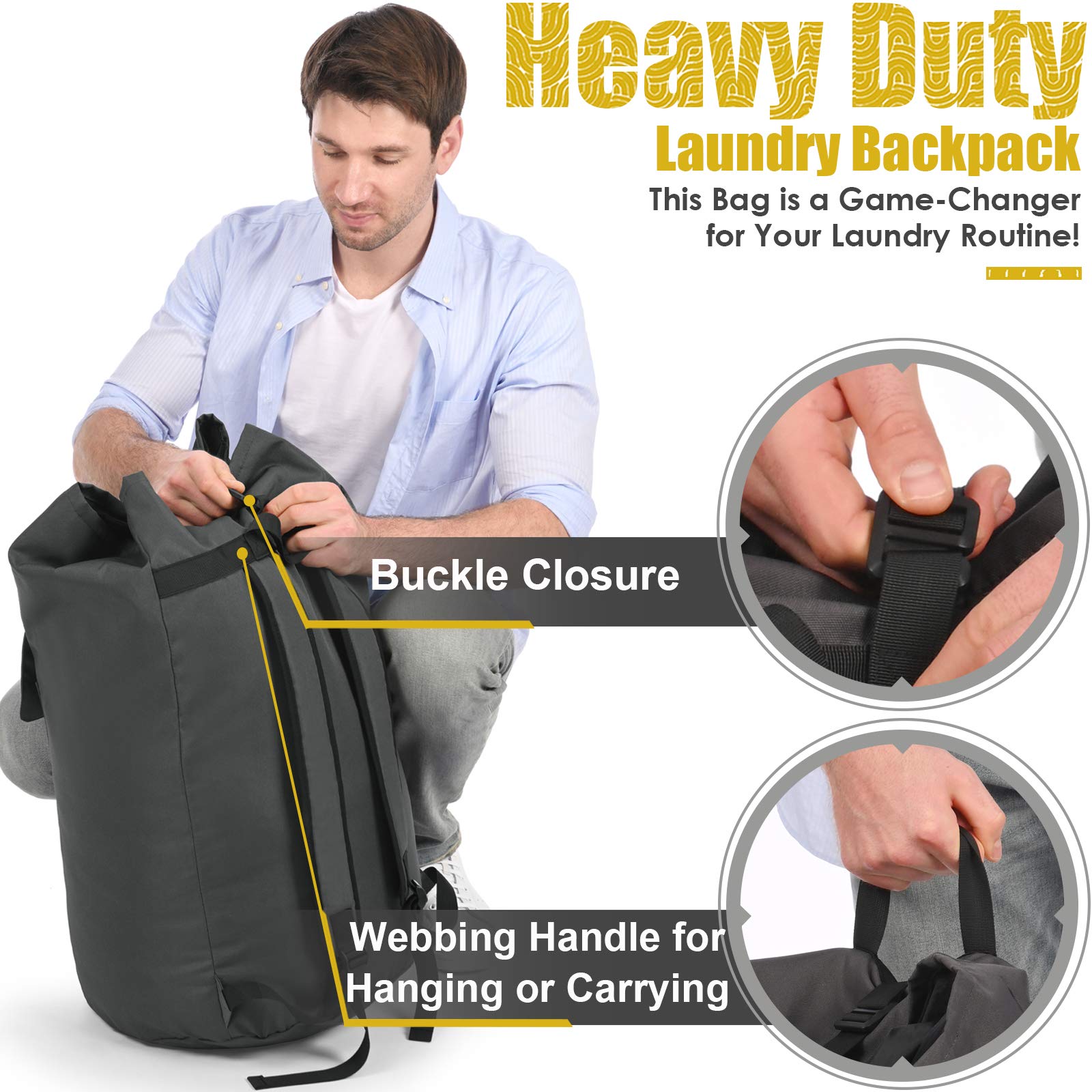 Ãzhido drawstring closure with buckle keeps contents secure