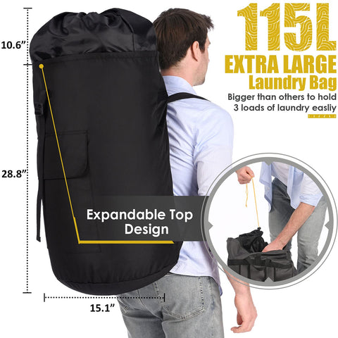 Ãzhido 600D oxford fabric laundry bag designed to resist tearing during transport