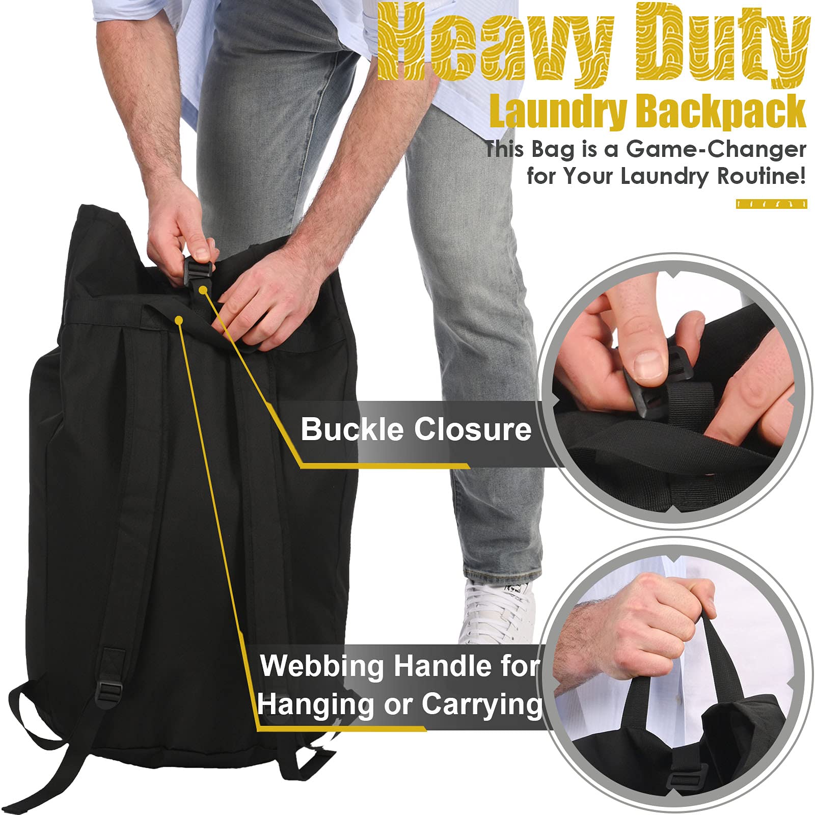 Ãzhido waterproof collapsible laundry bag for compact storage
