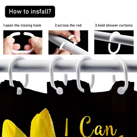 AZHM 12 hooks included for easy, complete curtain installation.