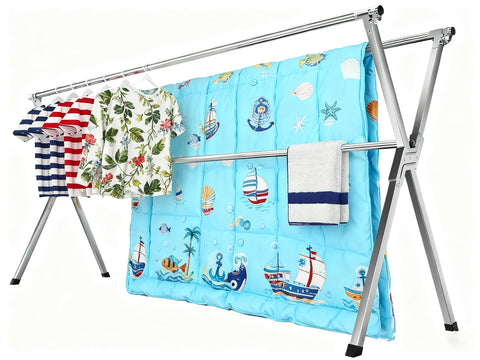 AZHZOLSK clothes drying rack outdoor stainless steel, durable for daily balcony laundry.