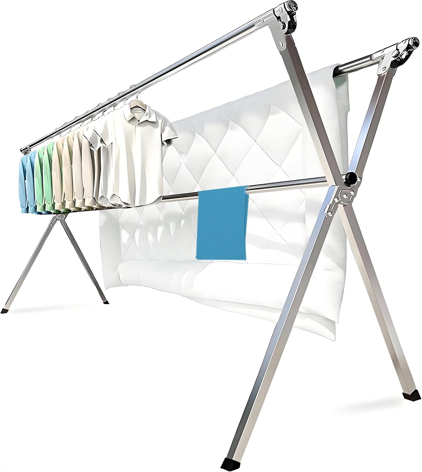 AZHZOLSK premium drying rack supports organized spaces for year-round drying.