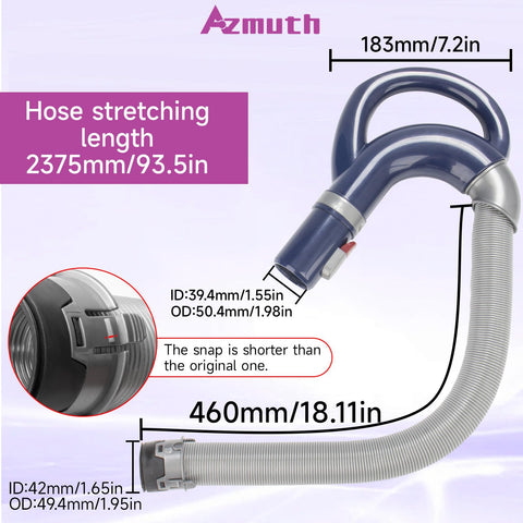 Replacement hose compatible with multiple Shark models for flexibility.