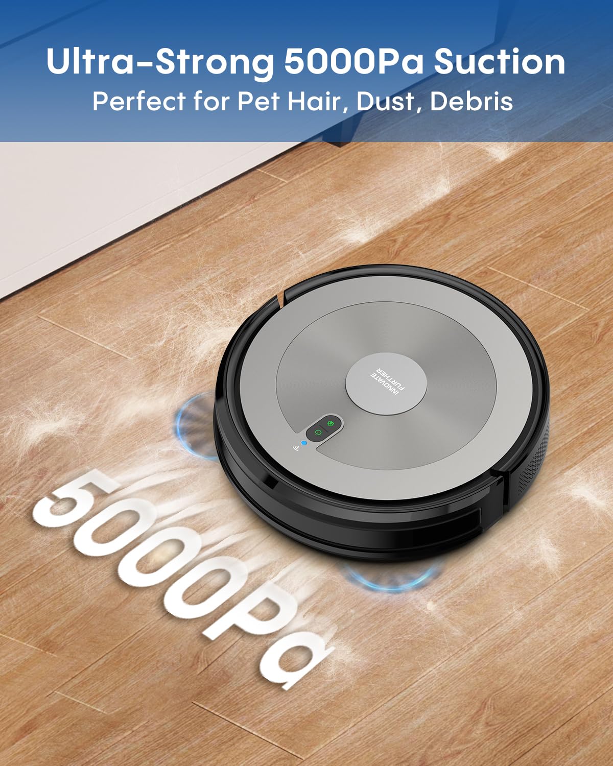 AZQQ robot on charging dock ready for scheduled daily cleaning