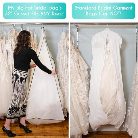 Azure Aster Bridal zip closure and clear pocket; secure storage for accessories and IDs.