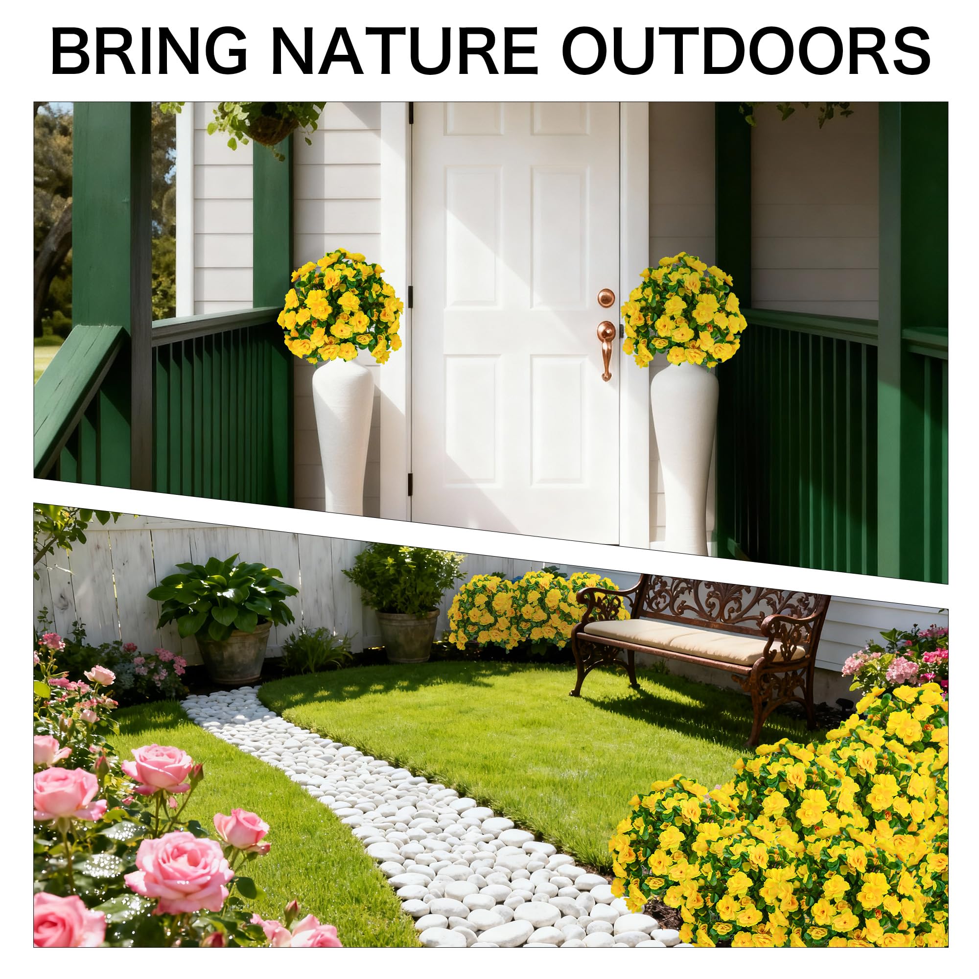 AZXVT dual-plant setup ideal for patios and gardens.