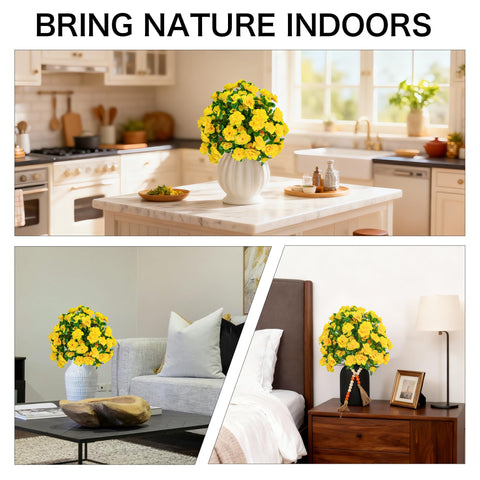 AZXVT maintenance-free outdoor flowers offer year-round beauty.