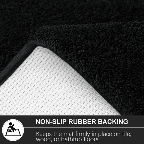 B BENRON absorbent bath mat soaks water and protects floors