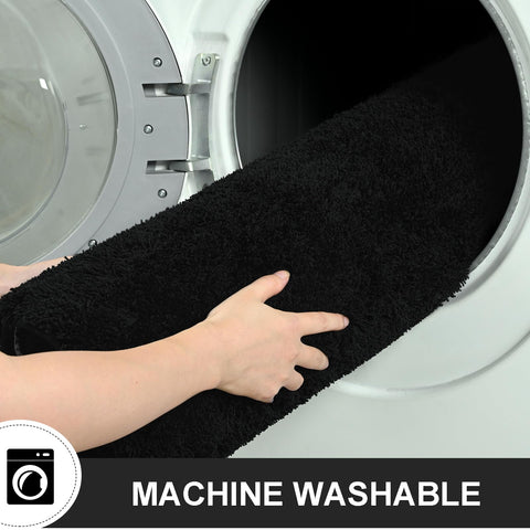 B BENRON machine-washable rug remains soft after washing