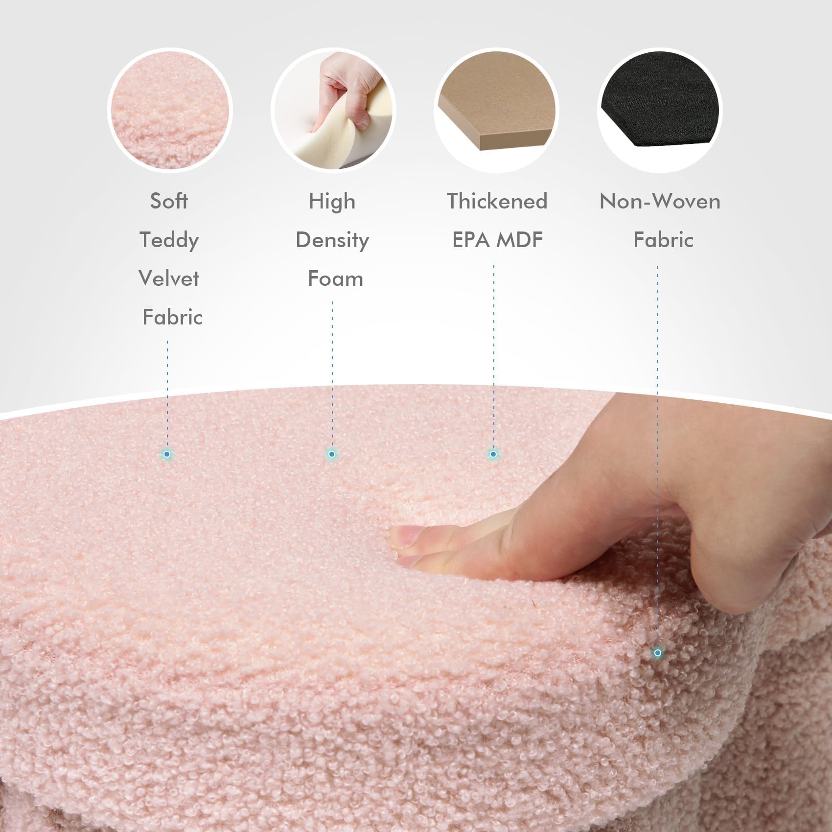 B FSOBEIIALEO FSC-certified wood base supports durability.