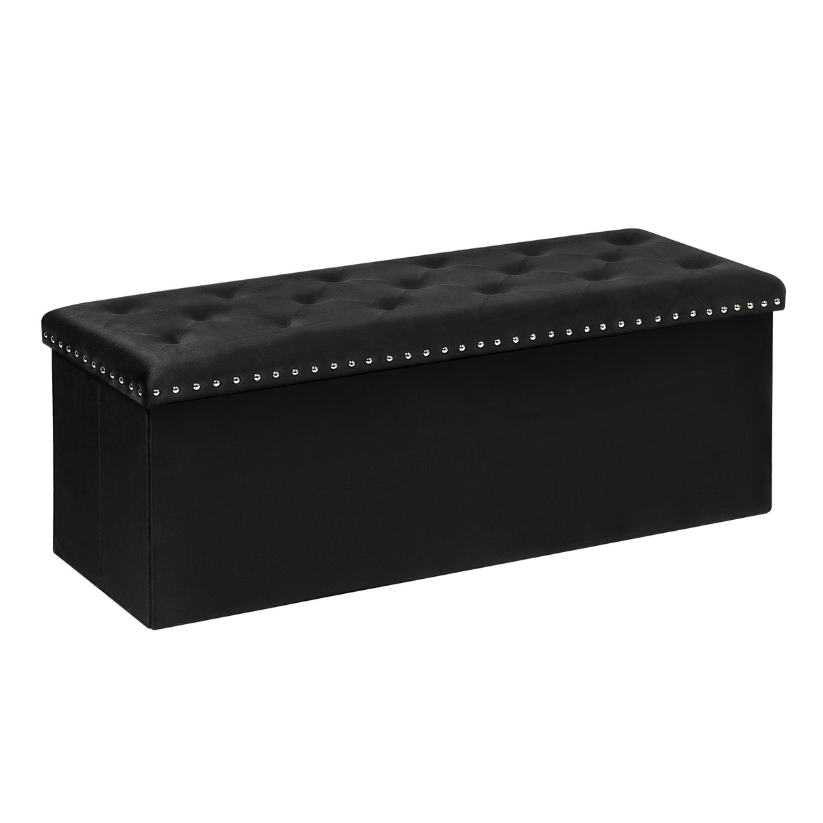 B FSOBEIIALEO storage ottoman bench seat in velvet offers plush comfort