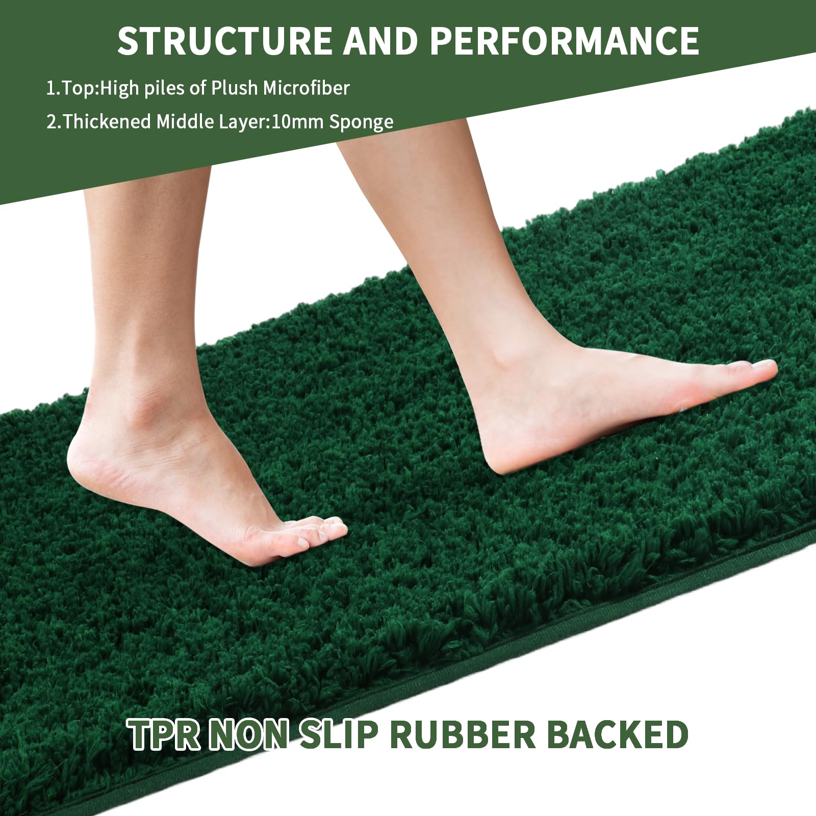 Baahrnom bath rug dimensions 32 by 20 inches in layout.
