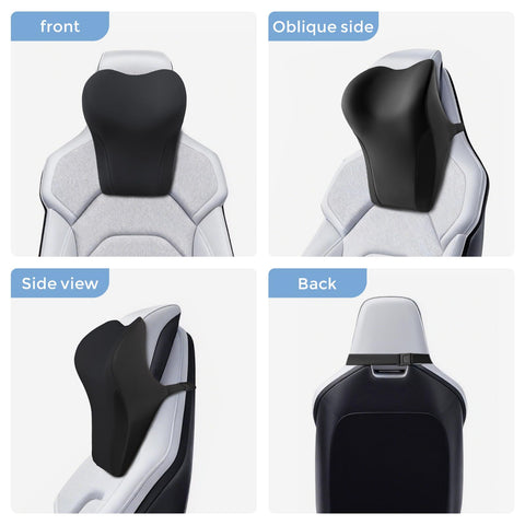 Removable cover on BABUR headrest pillow is machine washable
