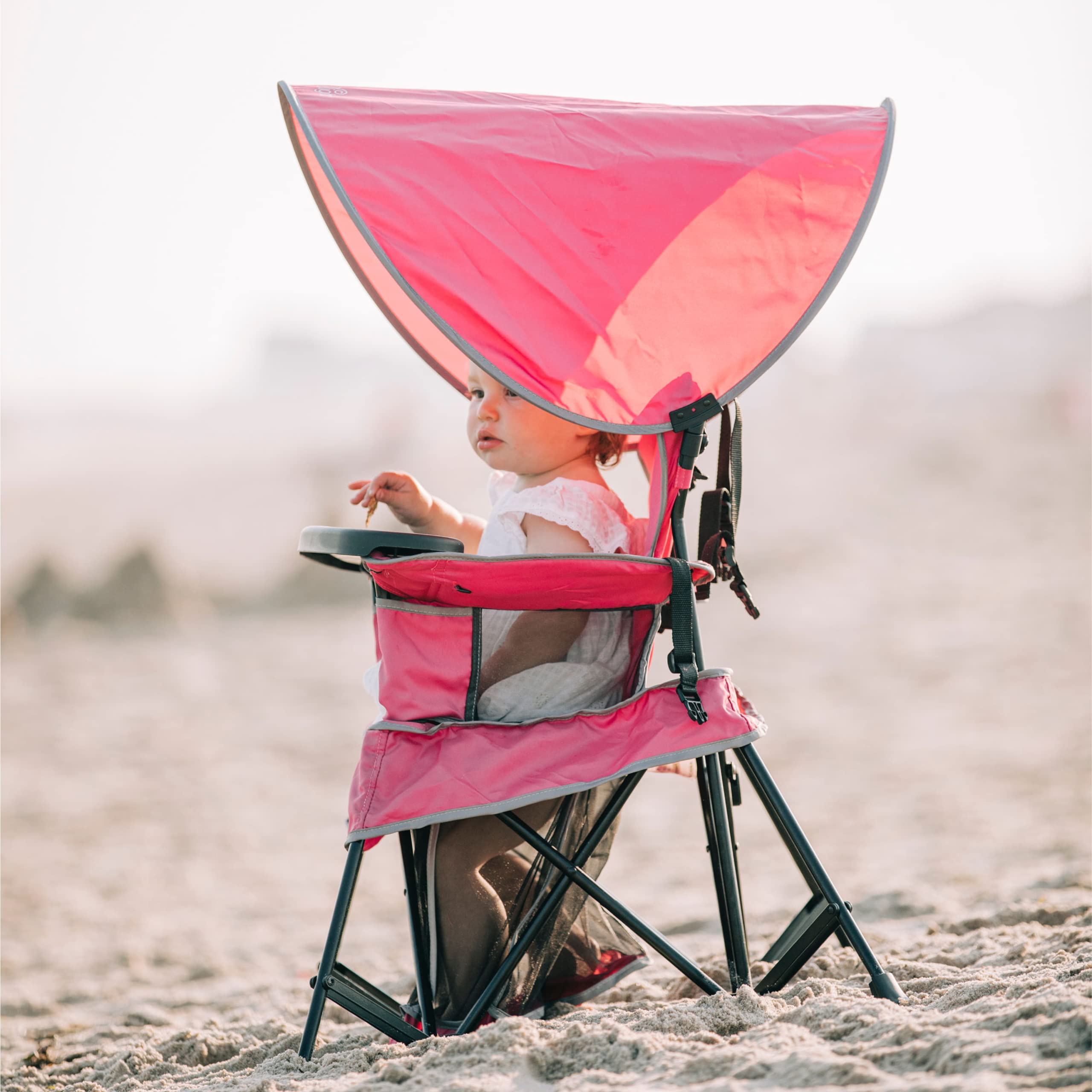 Baby Delight Go With Me Venture Chair pink indoor outdoor use with canopy