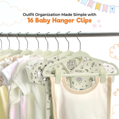 BABYRISH notched shoulders grip delicate fabrics to prevent slips.