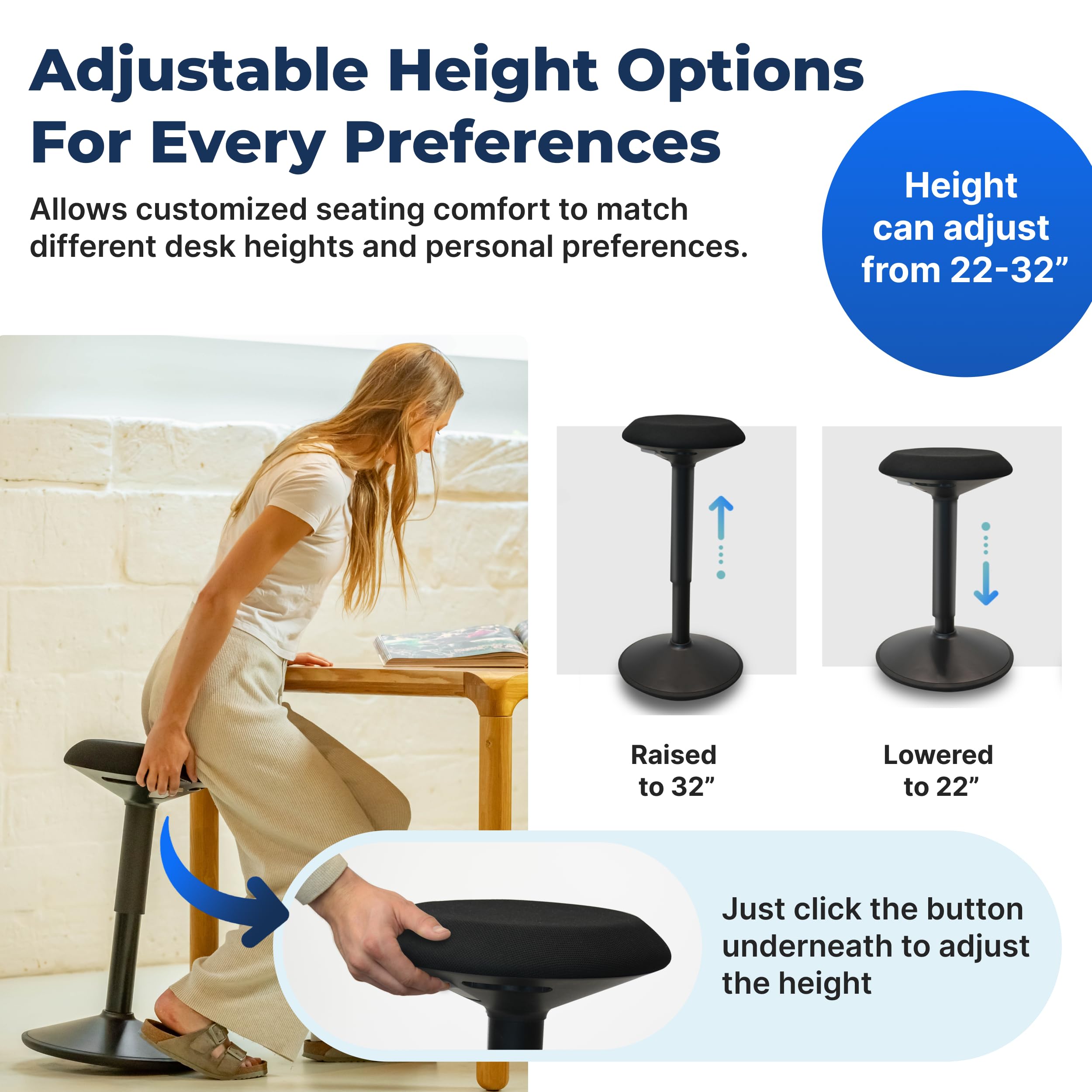 Backerz 2.4-inch foam seat cushion provides comfortable seating