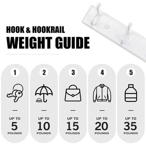 Badiano wooden coat rack, white 20-inch, wall-mounted with double hooks for towels and hats.