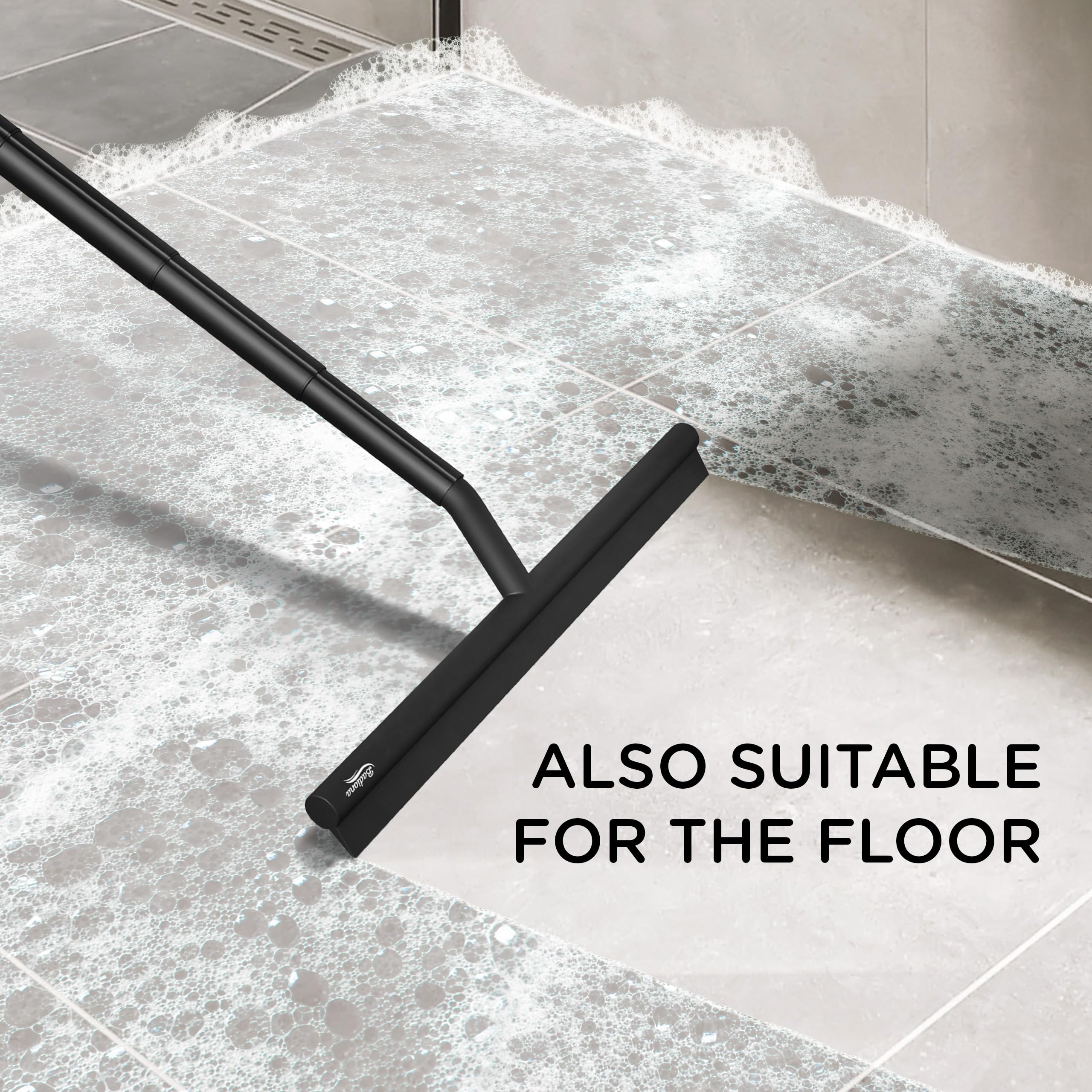 Badiona stainless aluminum rod provides a sturdy extendable reach.