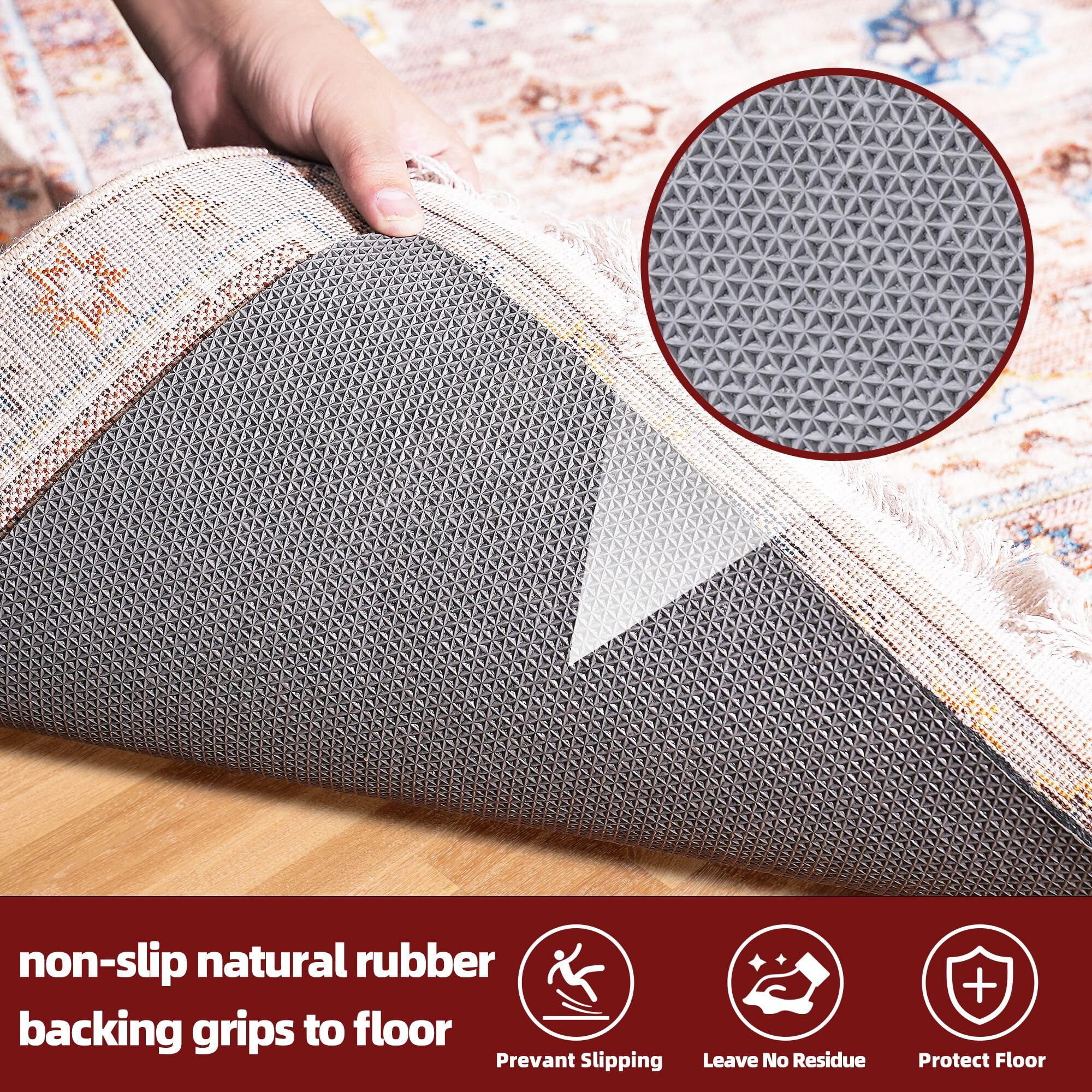 BAGAIL BASICS floor-protection rug pad guards rugs and surfaces from wear