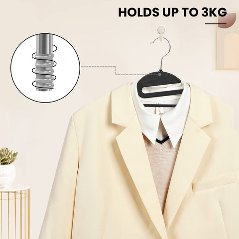 BAGAIL anti-slip pads help secure fabrics on the rack.