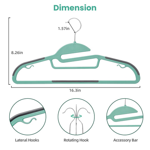 Non-slip TPR pads prevent slipping and protect collars on shirts.