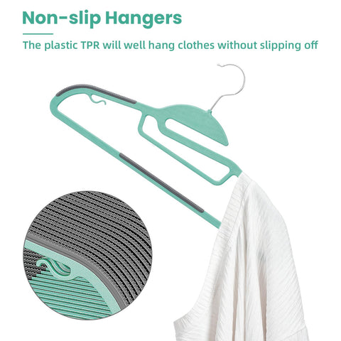 S-shaped design reduces collar deformation while hanging.