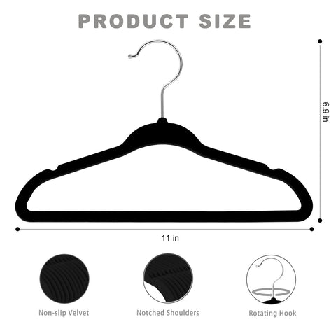BAGAIL non-slip shoulder notches keep delicate garments from slipping off securely.