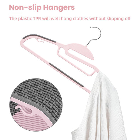 BAGAIL S-shape design protects collars while hanging garments.