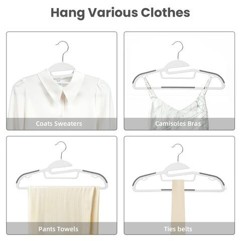 BAGAIL space-saving closet organizer helps maximize wardrobe space.