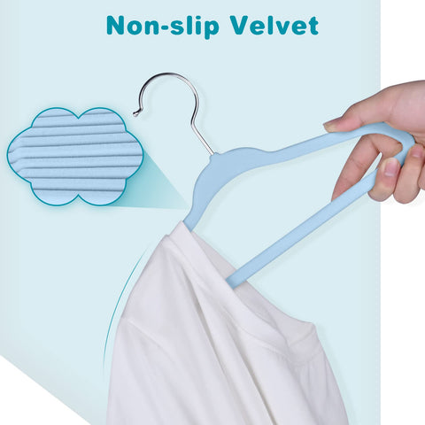 Bagail velvet coating close-up protects delicate fabrics.