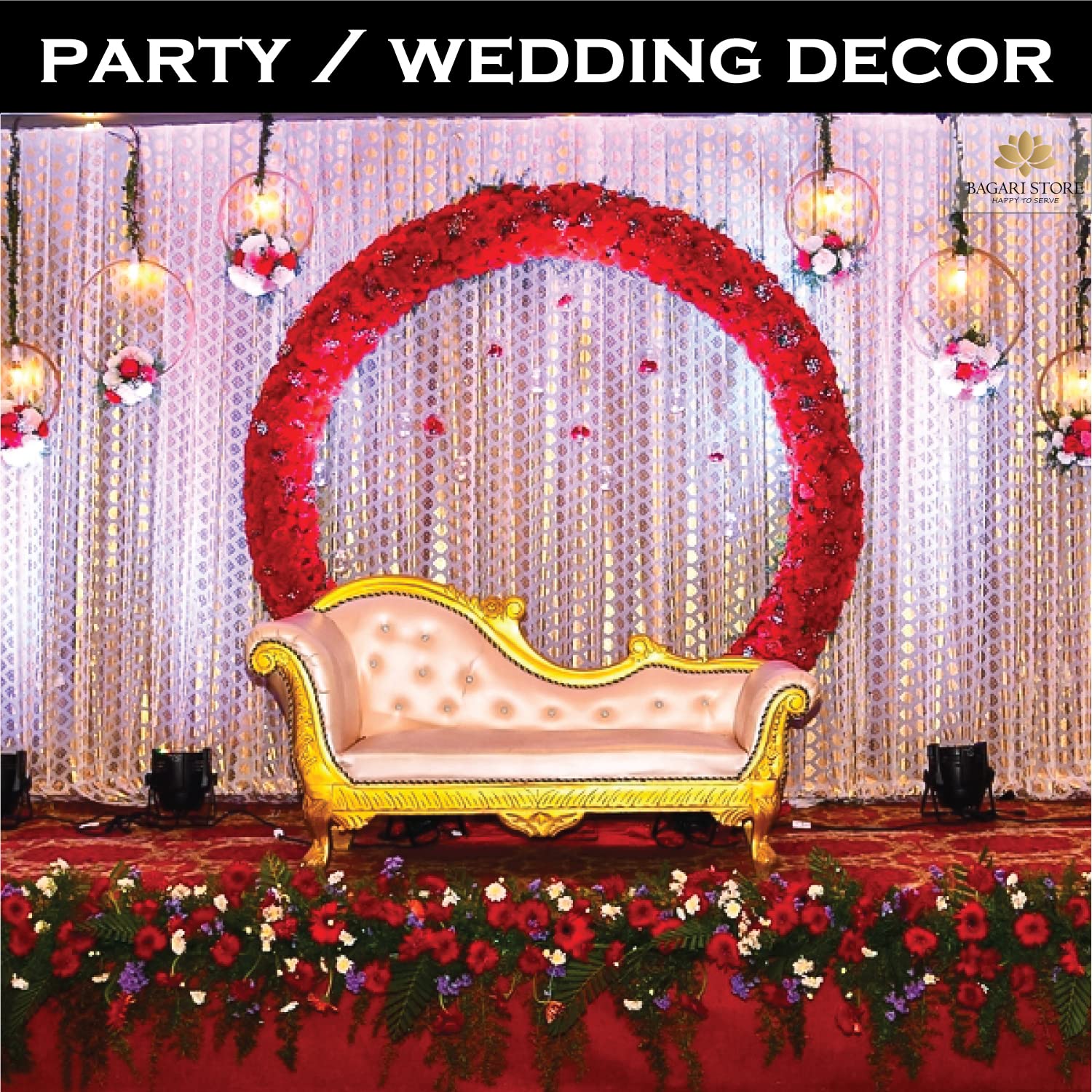Bagari 41cm artificial flowers for indoor and entrance decor