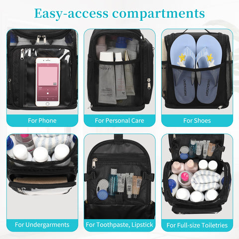 Bagmoly mesh pockets for small accessories and quick access