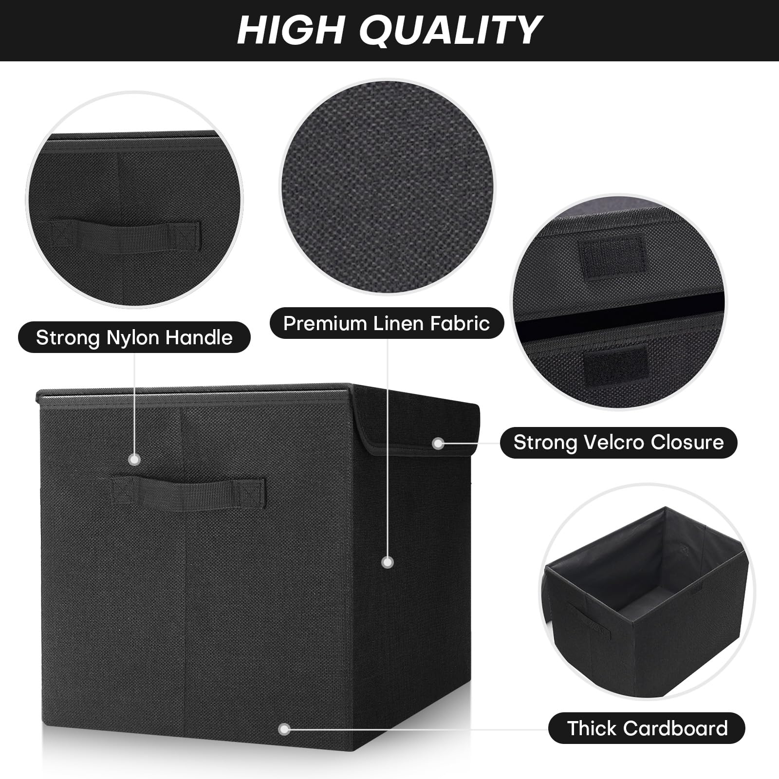 Bagnizer 3-pack stackable bins help declutter closets and shelves.