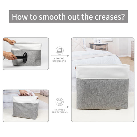 Bagnizer folding basket compressed packaging and quick setup benefit