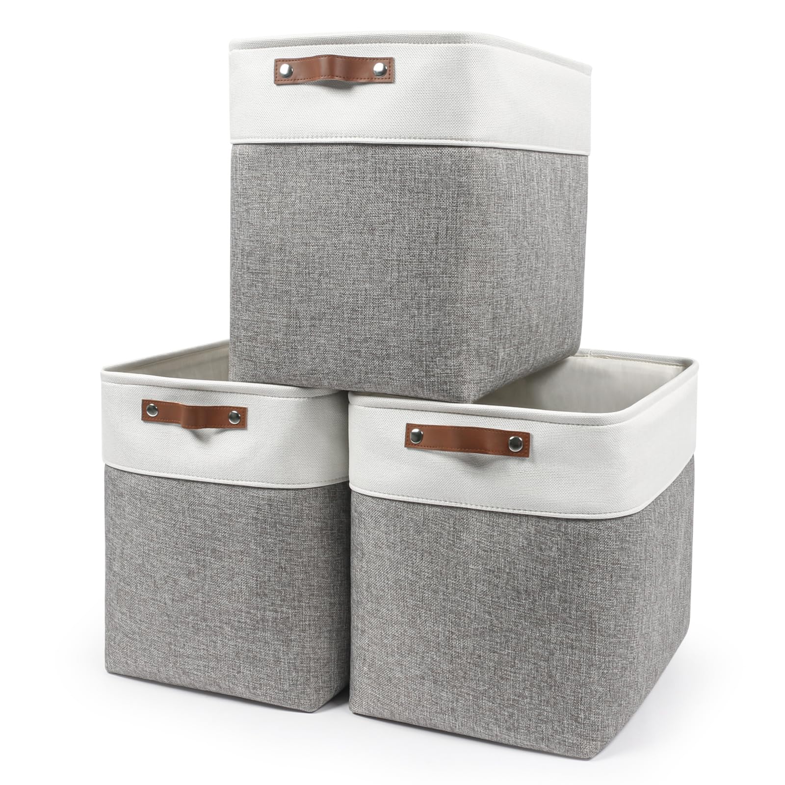 Bagnizer large storage basket front view shows ample capacity for seasonal clothing