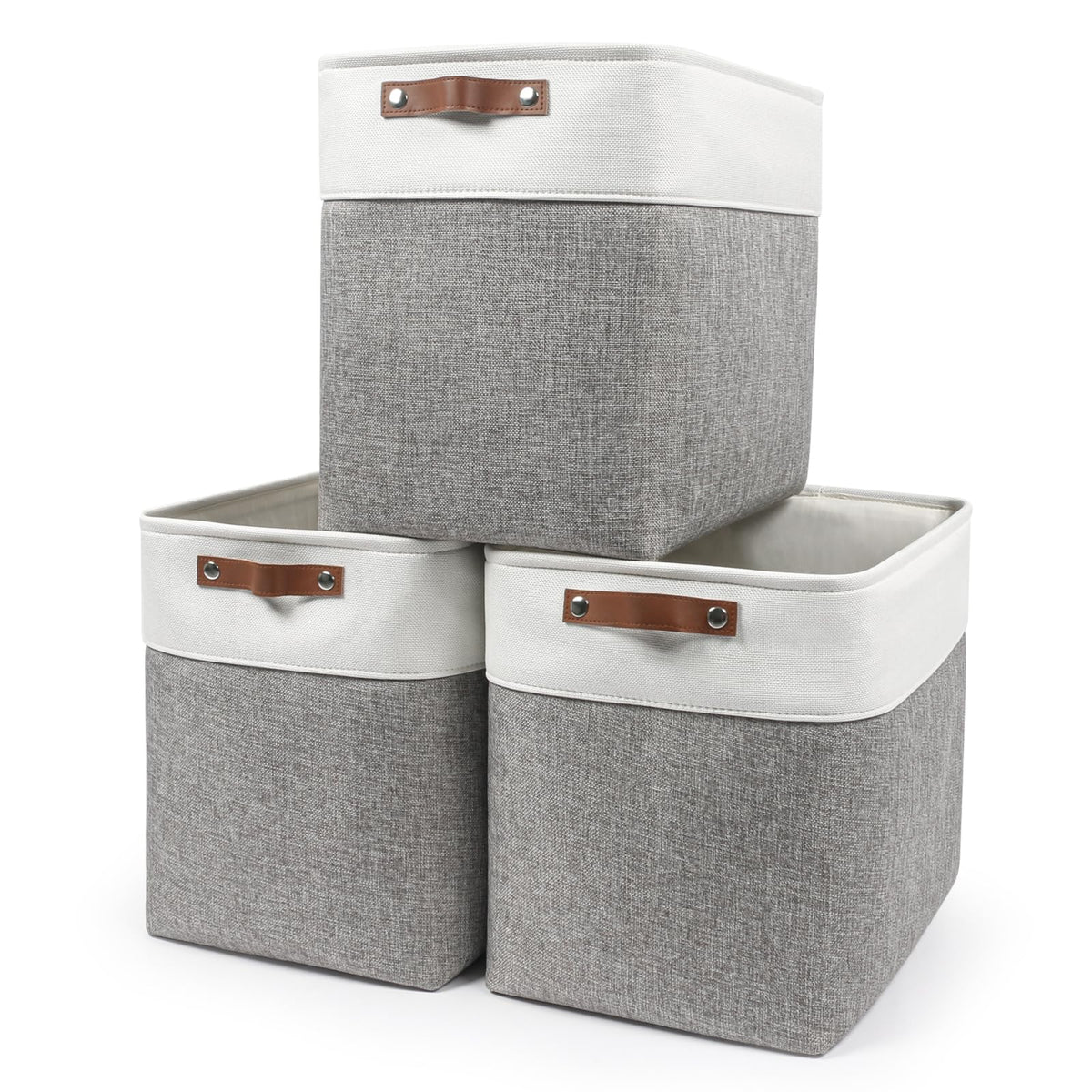 Bagnizer large storage basket front view shows ample capacity for seasonal clothing