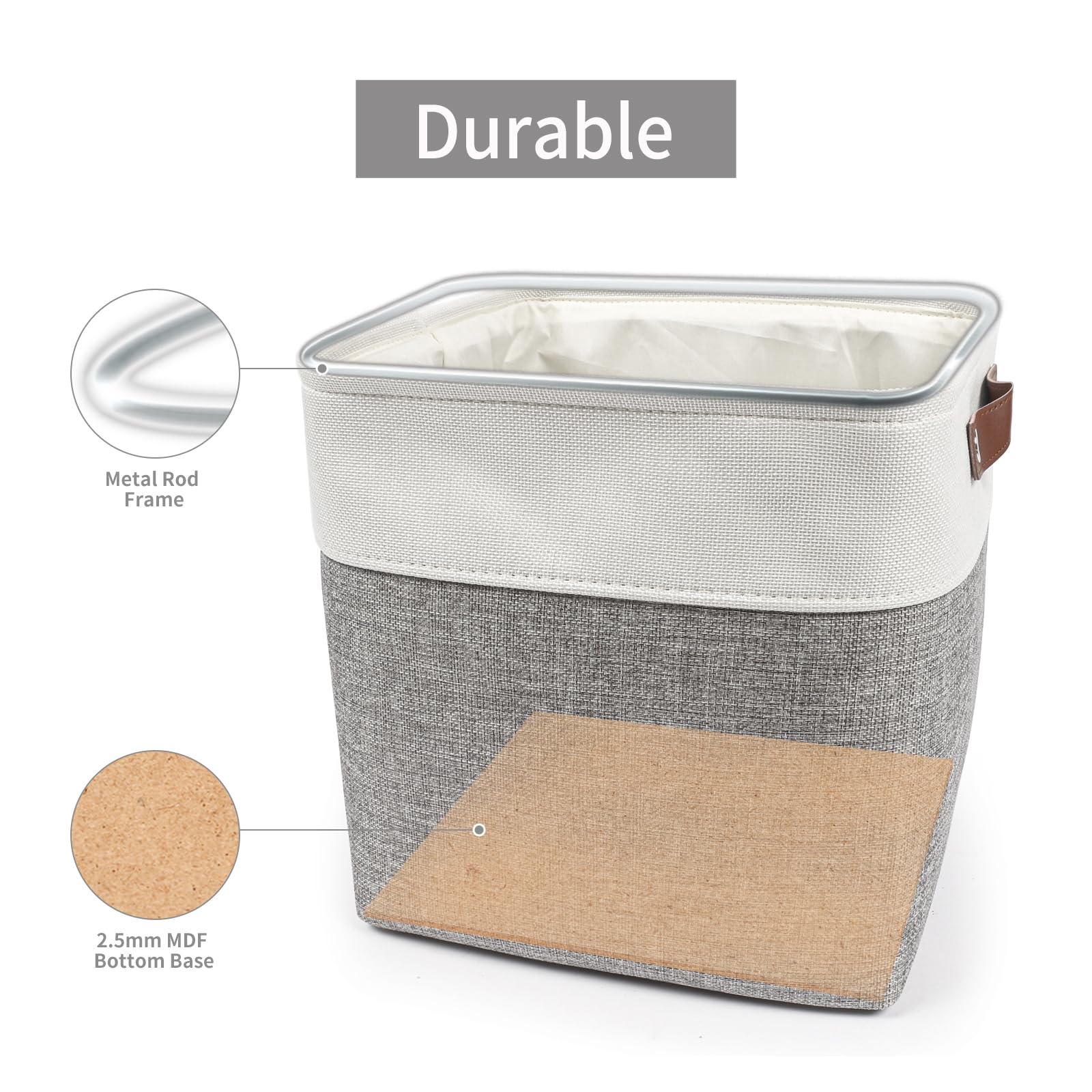 Bagnizer open cube shows lined interior for tidy, structured storage.