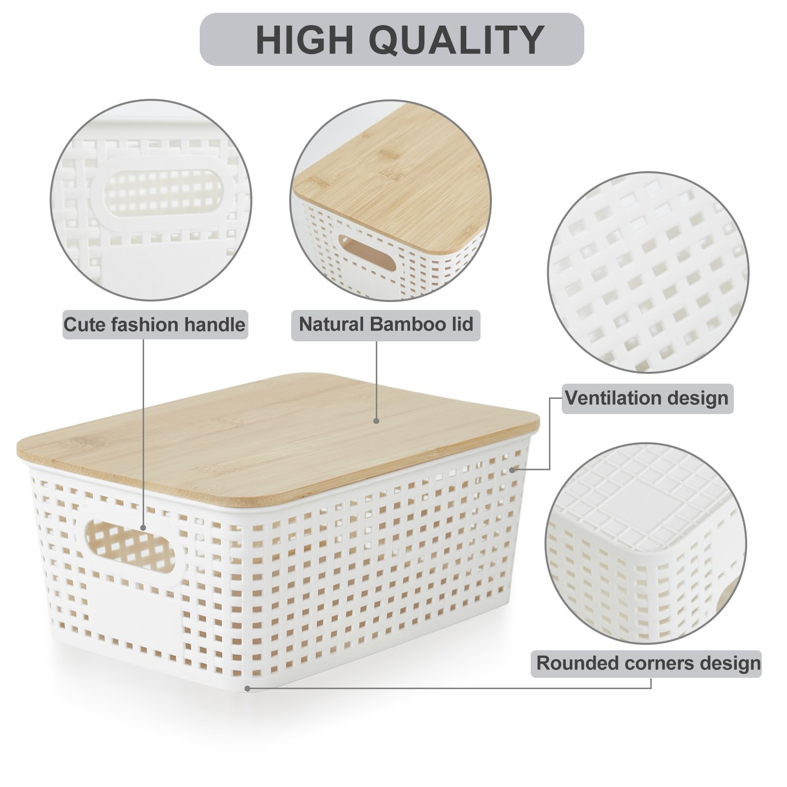 Bagnizer small storage bin with labels for quick category sorting.