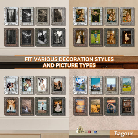 Bagous real glass frame with high clarity for crisp photo viewing