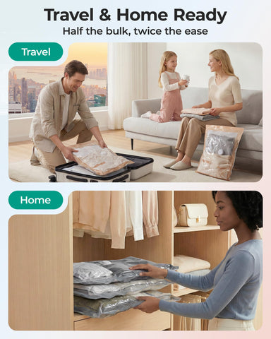 BAGSMART compact travel essentials pack shown with luggage
