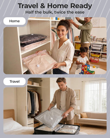 BAGSMART dirty laundry and toiletry bags keeping items tidy during travel