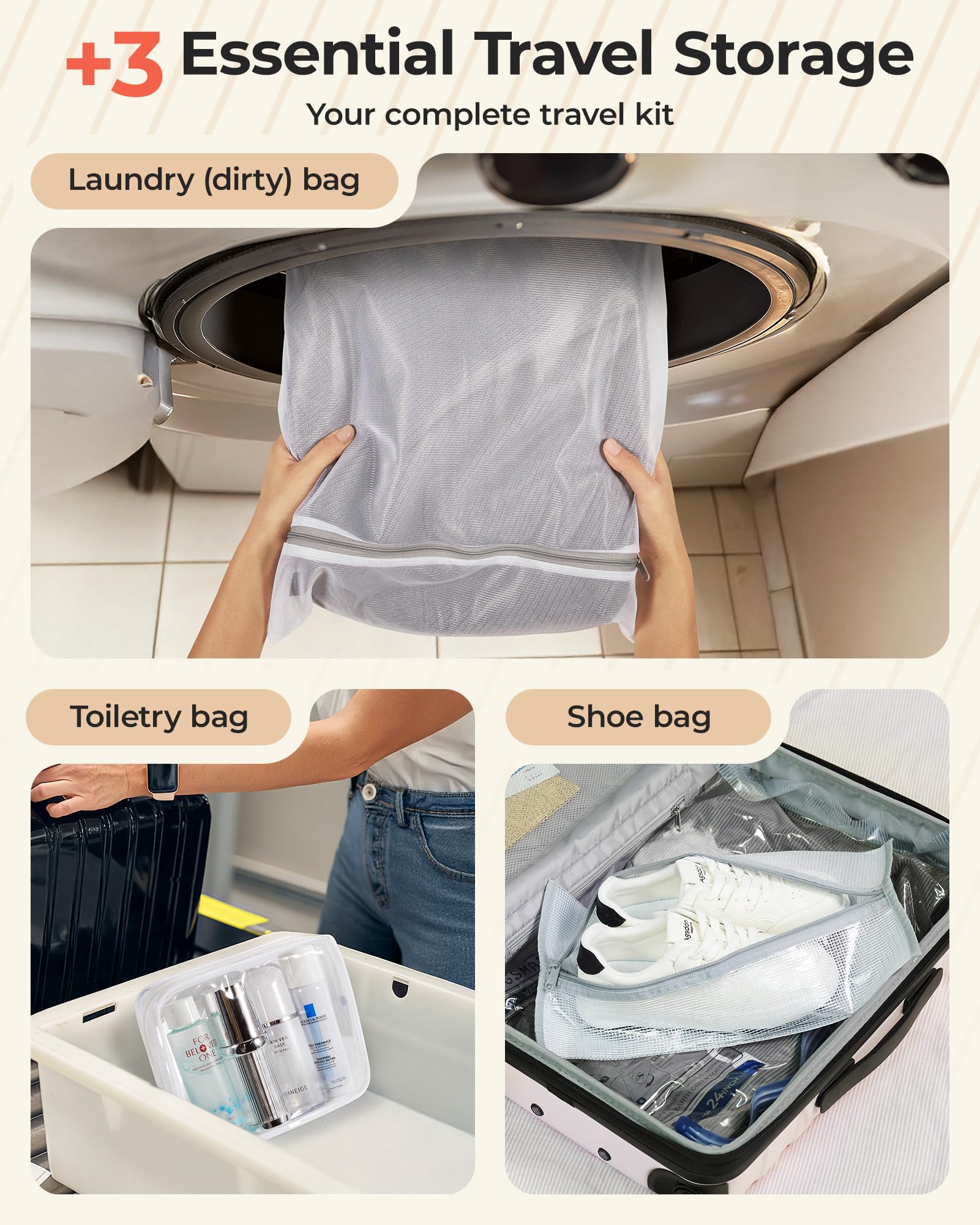 BAGSMART dual-seal airtight closure ensures reliable containment