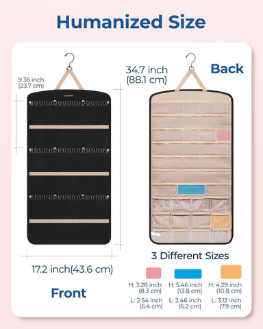 BAGSMART mountable design for wall, door, or closet