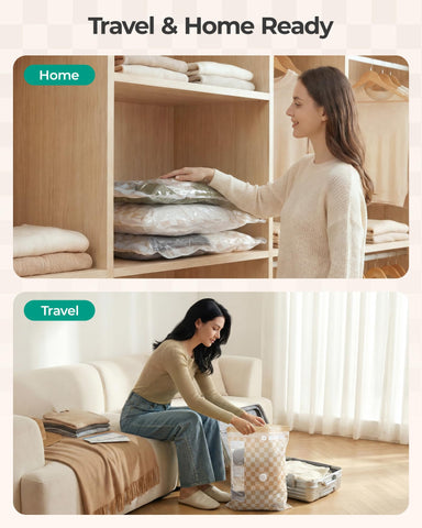 BAGSMART travel and home use supports seasonal wardrobe organization.