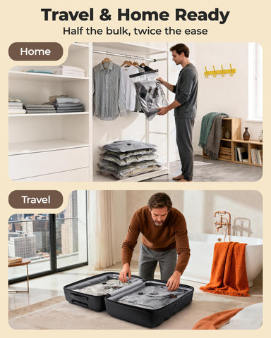 BAGSMART included shoe, laundry, and toiletry bags keep items separated