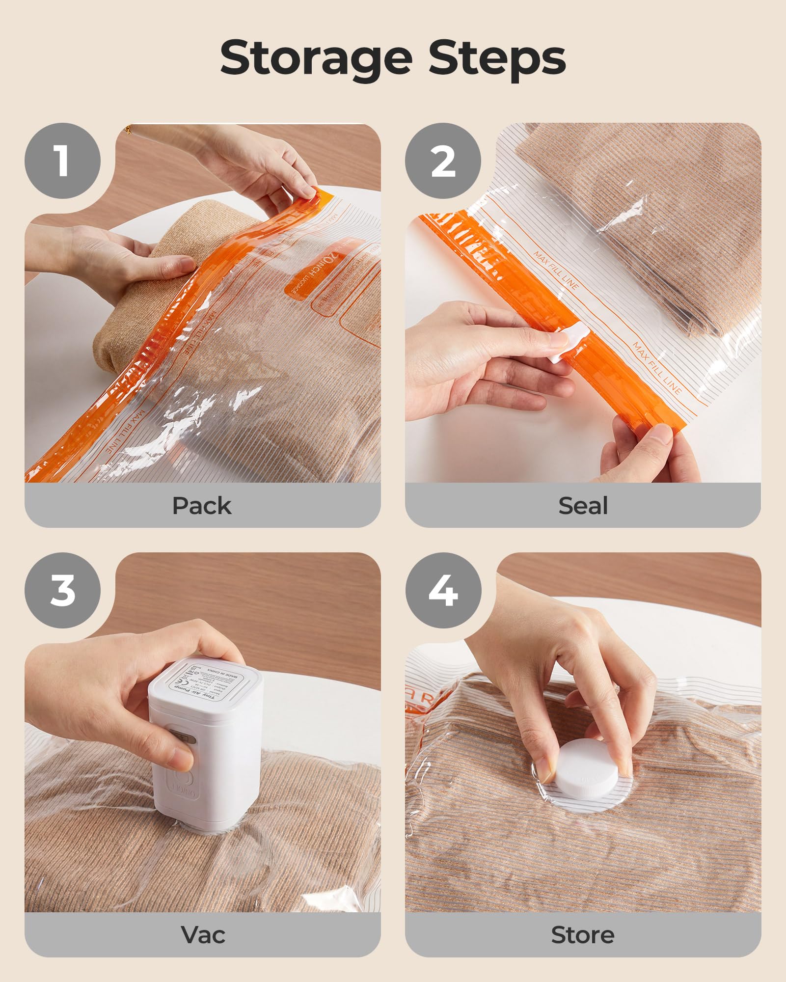 BAGSMART shoe and laundry bags help keep contents organized during travel.